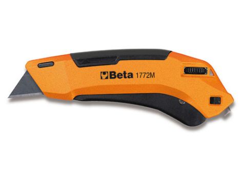 BETA - Nóż z ostrzem chowanym trapezowym i 3 ostrza w komplecie  - 1772M