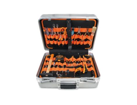 BETA - Walizka narzędziowa z aluminium z zestawem 64 sztuk narzędzi - 2033LET/B