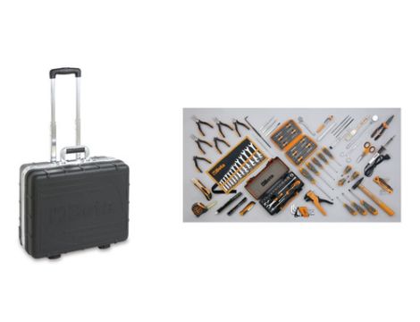 BETA - Walizka z zestawem 98 narzędzi dla elektroników/techników - 2036EL/B