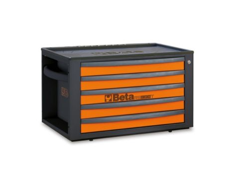 BETA - Skrzynka narzędziowa RSC23T z 5 szufladkami jasno-pomarańczowa - 2300/RSC23T-FO