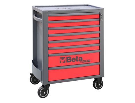 BETA - Wózek narzędziowy RSC24S z 8 szufladkami czerwony - 2400/RSC24/8-R
