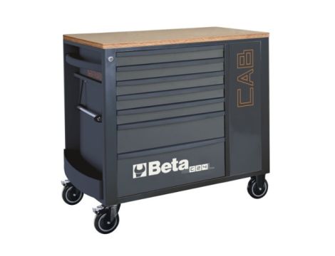 BETA - Wózek narzędziowy RSC24L-CAB z 7 szufladkami antracyt - 2400/RSC24L-CAB/A