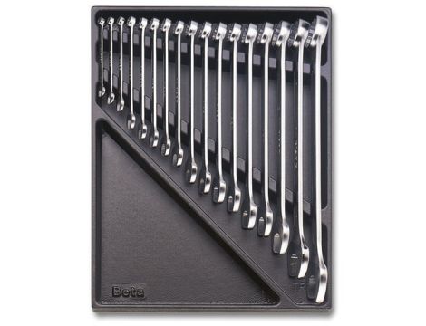 BETA - Komplet kluczy 42 we wkładce z tworzywa (17 sztuk) - 2424/T01