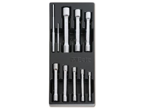 BETA - Komplet kluczy rurowych we wkładce z tworzywa (8 sztuk) - 2424/T73