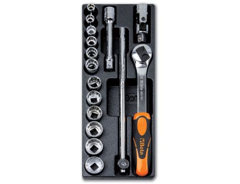 BETA - Zestaw narzędzi we wkładce z tworzywa (16 sztuk) - 2424/T102