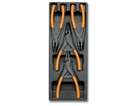 BETA - Zestaw szczypiec we wkładce z tworzywa (4 sztuki) - 2424/T145