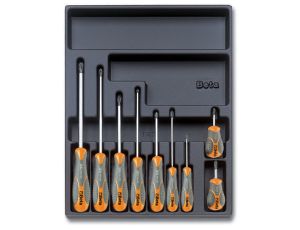 BETA - Zestaw wkrętaków BetaMax we wkładce z tworzywa (9 sztuk) - 2424/T161