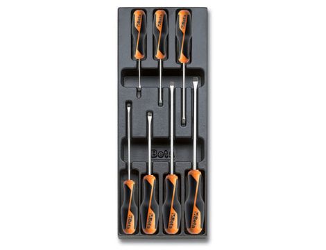 BETA - Komplet wkrętaków 1260 we wkładce z tworzywa (7 sztuk) - 2424/T199