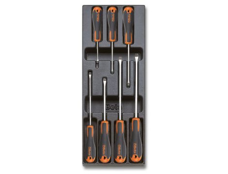 BETA - Komplet wkrętaków 1201E we wkładce z tworzywa (7 sztuk) - 2424/T211