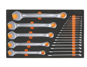 BETA - Komplet kluczy 22 sztuki w miękkim wkładzie profilowanym - 2450/M01