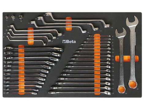 BETA - Zestaw narzędzi 40 sztuk w miękkim wkładzie profilowanym - 2450/M25