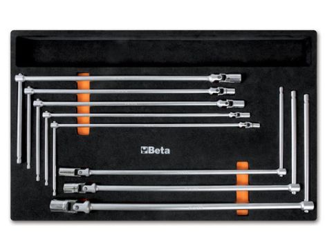 BETA - Komplet kluczy 8 sztuk w miękkim wkładzie profilowanym - 2450/M63
