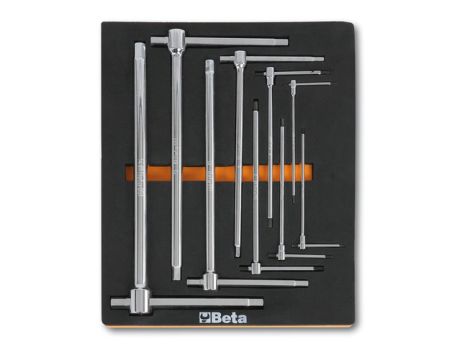 BETA - Komplet kluczy 9 sztuk w miękkim wkładzie profilowanym - 2450/M69