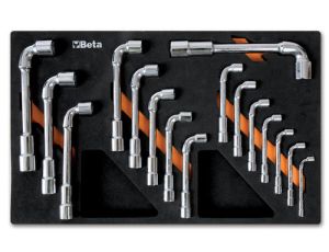 BETA - Komplet kluczy 16 sztuk w miękkim wkładzie profilowanym - 2450/M75