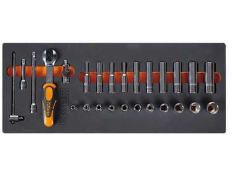BETA - Zestaw narzędzi 26 sztuk w miękkim wkładzie profilowanym - 2450/M94