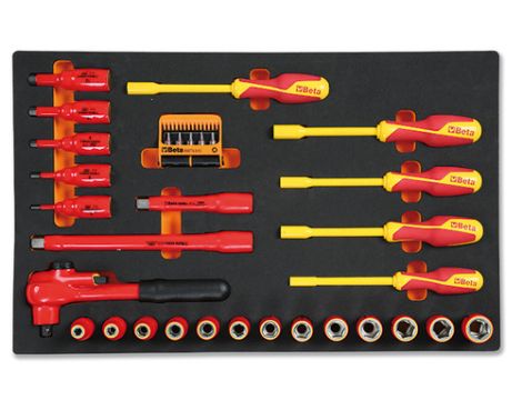 BETA - Zestaw narzędzi 36 sztuk w miękkim wkładzie profilowanym - 2450/M110