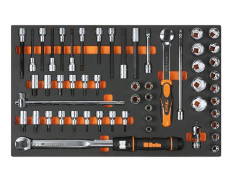 BETA - Zestaw narzędzi 54 sztuki w miękkim wkładzie profilowanym - 2450/M115