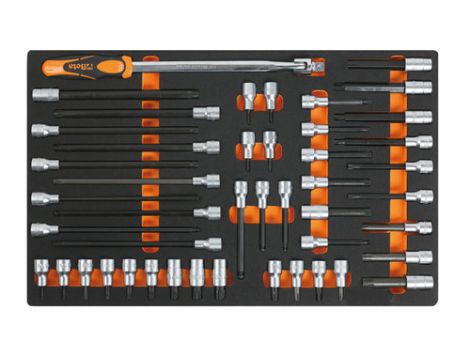 BETA - Zestaw narzędzi 46 sztuk w miękkim wkładzie profilowanym - 2450/M121