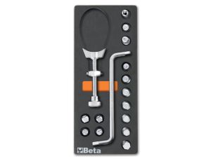 BETA - Zestaw narzędzi 16 sztuk w miękkim wkładzie profilowanym - 2450/M264