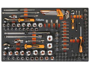 BETA - Zestaw narzędzi 116 sztuk w miękkim wkładzie profilowanym - 2450/M105