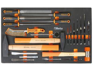 BETA - Zestaw narzędzi 22 sztuki w miękkim wkładzie profilowanym - 2450/M231
