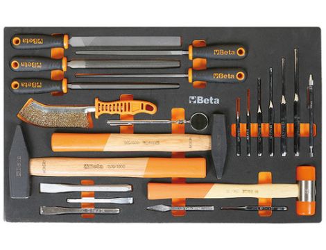 BETA - Zestaw narzędzi 22 sztuki w miękkim wkładzie profilowanym - 2450/M231