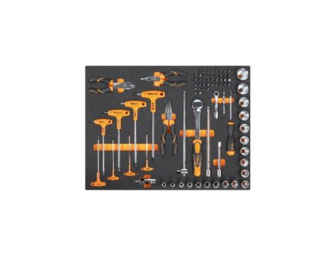 BETA - Zestaw narzędzi 80 sztuk w miękkim wkładzie profilowanym - 2450/MB38