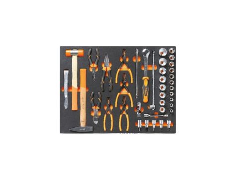BETA - Zestaw narzędzi 39 sztuk w miękkim wkładzie profilowanym - 2450/MB39