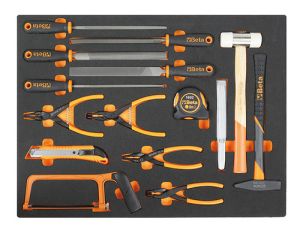 BETA - Zestaw narzędzi 15 sztuk w miękkim wkładzie profilowanym - 2450/MB56