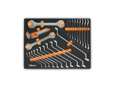 BETA - Zestaw 31 szt. narzędzi w miękkim profilowanym wkładzie, model 2458/MM30 - 2458/MM30