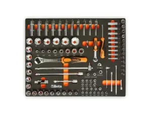 BETA - Zestaw 98 szt. narzędzi w miękkim profilowanym wkładzie, model 2458/MM100 - 2458/MM100