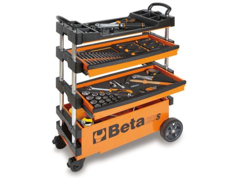 BETA - Wózek narzędziowy składany czerwony - 2700/C27SR