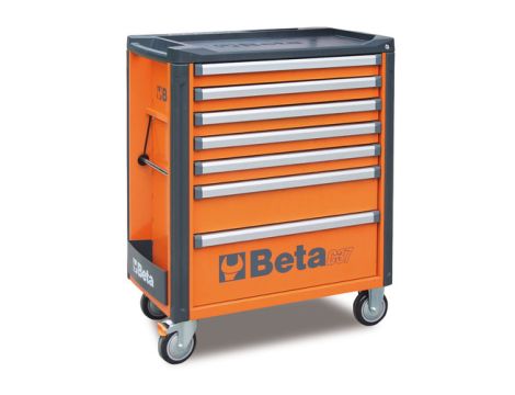 BETA - Wózek narzędziowy C37 z 7 szufladami pomarańczowy - 3700/C37/7-O