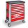 BETA - Wózek narzędziowy C39 aluminium z 8 szufladami czerwony - 3900/C39-8/R