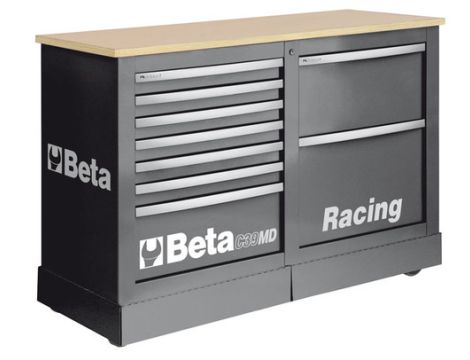 BETA - Wózek narzędziowy C39 typu Racing MD szary - 3900/C39MDG