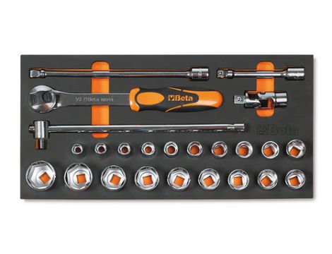BETA - Zestaw narzędzi 24 sztuki w miękkim wkładzie profilowanym - 4150/MC21