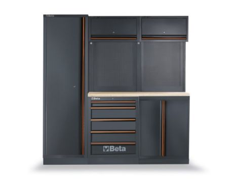 BETA - Zestaw mebli warsztatowych systemu C45PRO/BW - 4500/C45PRO/BW