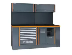 BETA - Zestaw mebli warsztatowych system rsc55 pusty szary ral7016/detale ral2011 - 5500/C55PB-PRO/7