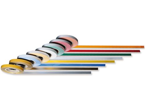 BETA - Taśma dekoracyjna samoprzylepna 25m w kolorze RAL9006 do mebli systemu C55 - 5500/C55STR-S/9006