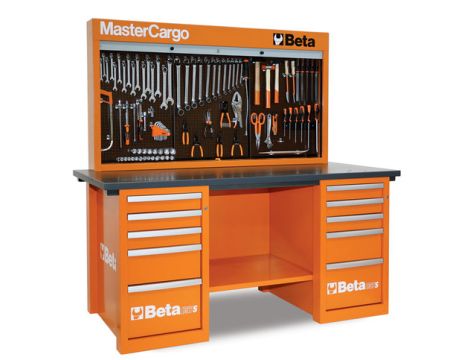 BETA - Stół z tablicą C57BO Mastercargo pomarańczowy - 5700/C57S/B-O
