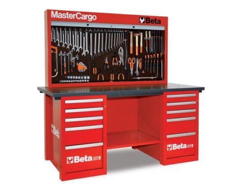 BETA - Stół z tablicą C57BR Mastercargo czerwony - 5700/C57S/B-R