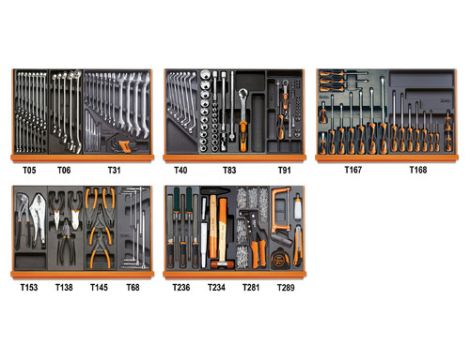 BETA - Zestaw 153 narzędzi do użytku przemysłowego - 5904VI/2T