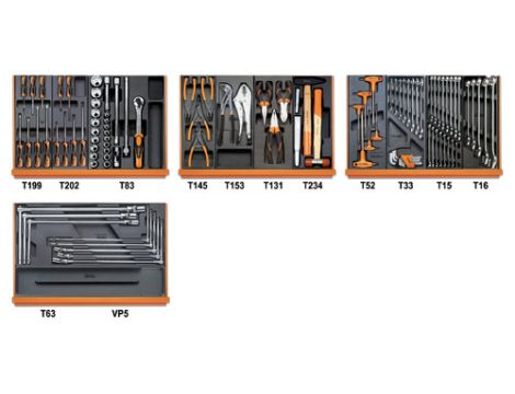 BETA - Zestaw 102 narzędzi do obsługi pojazdów - 5904VG/3T
