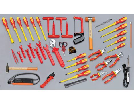 BETA - Zestaw 46 narzędzi w izolacji do użytku w elektrotechnice - 5980MQ