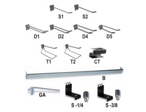 BETA - Elementy mocujące do regału do ekspozycji tarcz - 6888GA