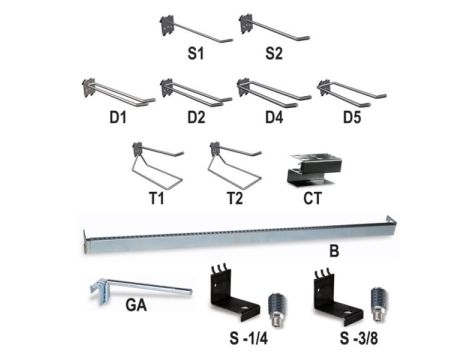 BETA - Elementy mocujące do regału do ekspozycji tarcz - 6888GA