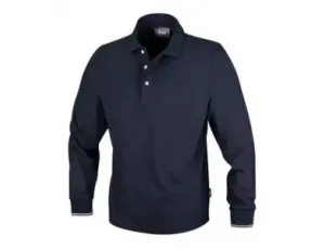 BETA - Koszulka polo bawełniana z długim rękawem granatowa 7557BL Rozmiar XL - 075570204