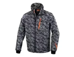 BETA - Kurtka Softshell bluza z zamkiem szary kamuflaż 7658CM Rozmiar M - 076580102