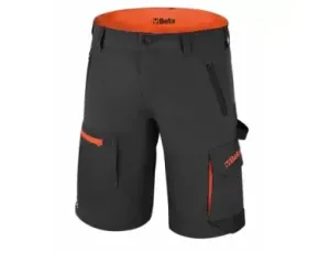 BETA - Spodnie robocze stretchowe krótkie z kieszeniami szare 7661G Rozmiar L - 076610003