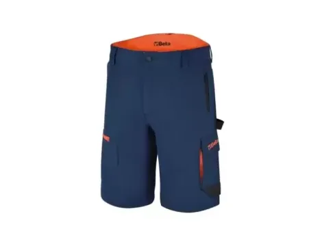 BETA - Spodnie robocze stretchowe krótkie z kieszeniami granatowe 7661B Rozmiar XS - 076610100